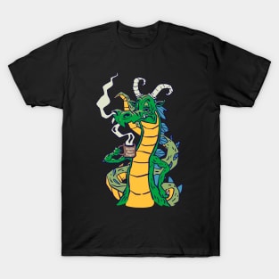 Green Gold and Blue Dragon with World's Best Dragon Coffee Mug T-Shirt